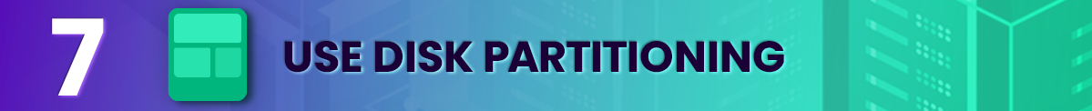 use disk partitioning vps linux hosting
